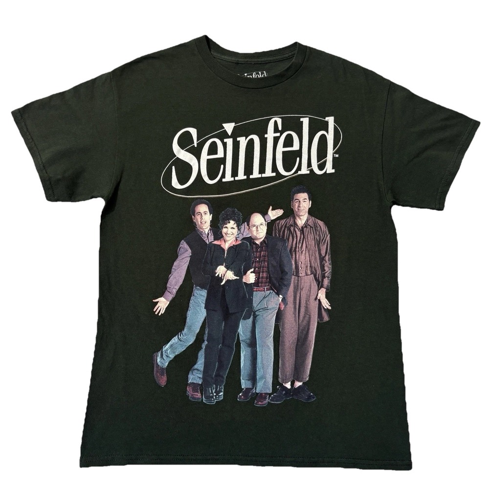 Seinfeld Graphic T-Shirt Women M  TV Show Cast Print Short Sleeve Casual Tee‎